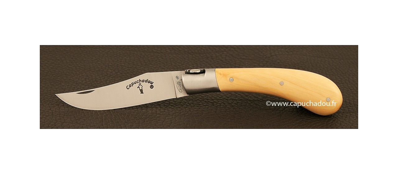 "Le Capuchadou" 10 cm hand made knife, Boxwood "Le Capuchadou" 10 cm hand made knife, Boxwood