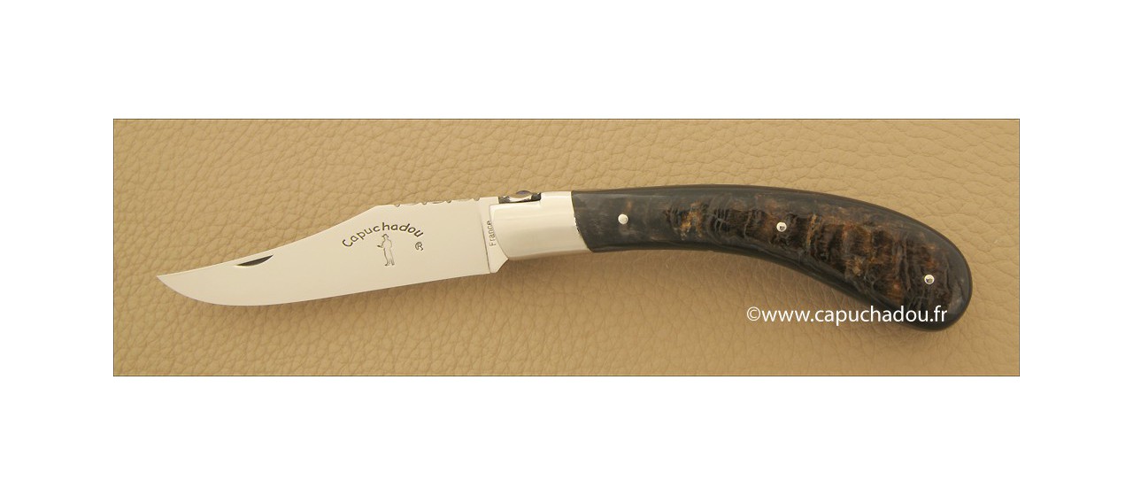 Le "Capuchadou - Guilloché" 12 cm, Buffle brut Le "Capuchadou - Guilloché" 12 cm, Buffle brut